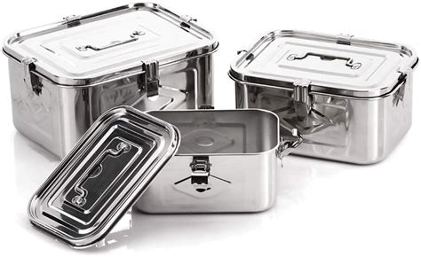 stailess steel storage box|rectangular stainless steel storage containers.